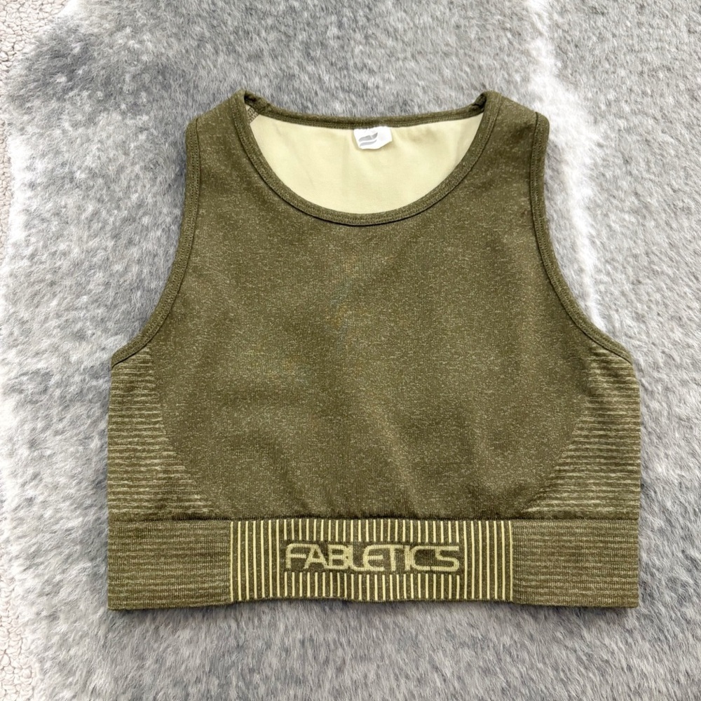 Fabletics Seamless Low Impact Sport Stripe Bra XS - Picture 3 of 9